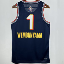 2025 ALL-STAR WEMBANYAMA #1 Dark Blue NBA Jerseys