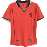 1998 Netherlands Home Retro Orange Jersey