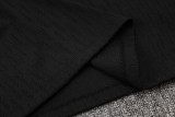 2025 France Black Sweater Tracksuit