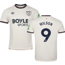 WILSON #9 West Ham Away Fans Soccer Jersey 2025/26 (League Font 联赛字体 ) ★★