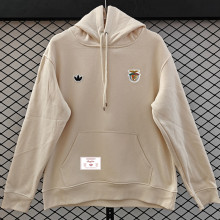 2026 Benfica Khaki Retro Style Hoody  小绣花卡其色