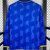 1994 Colombia Away Blue Retro Long Sleeve Soccer Jersey
