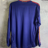 2010 Spain Away Royal Blue Retro Long Sleeve Jersey