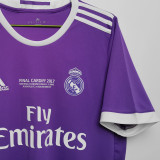 2016/17 RM Purple Away Retro Soccer Jersey 带胸前小字