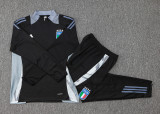 2025 Italy Black Sweater Tracksuit