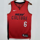 2025 Miami Heat JAMES #6 Red City Edition NBA Jerseys 热压