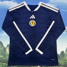 2026/27 Scotland Home Fans Long Sleeve  Soccer Jersey