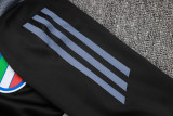 2025 Italy Black Sweater Tracksuit