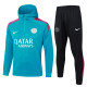 2025 PSG Green Hoody Zipper Jacket Tracksuit