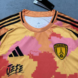 2025/26 Paris FC Away Orange Fans Soccer Jersey