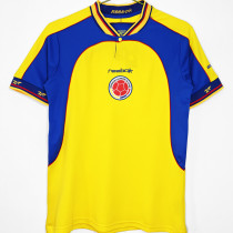 2001/02 Colombia Home Yellow Retro Soccer Jersey