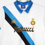 1994/95 In Milan Away White Retro Soccer Jersey