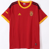 2002 Spain Home Retro Soccer Jersey