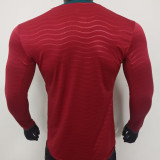 2026/27 Portugal Home Red Player Version Long Sleeve Soccer Jersey