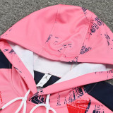 2025 PSG Pink Hoody Zipper Jacket Tracksuit