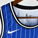 2019 Magic WAGNER #22 Royal Blue Retro NBA Jerseys