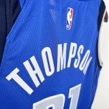 2025 Mavericks THOMPSON #31  Blue NBA Jerseys