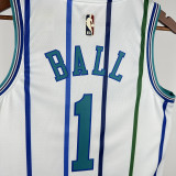 2020 Hornets BALL #1 White Retro NBA Jerseys