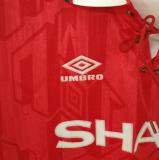 1992/94 M Utd Home Red Retro Soccer Jersey