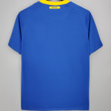 2010 Brazil Away Blue Retro Soccer Jersey