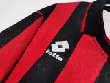 1995/96 AC Milan Home Red Black Retro Soccer Jersey