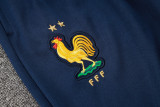 2025 France Sapphire Blue Hoody Zipper Jacket