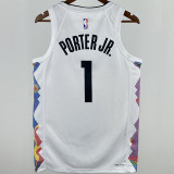 2025 Nuggets  PORTER JR. #1  White City Edition NBA Jersey