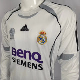 2006/07 RM White Home Long Sleeve Retro Jersey