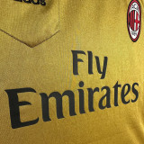 2013/14 AC Milan Third Gold Retro Soccer Jersey