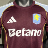 2025/26 Aston Villa Home Player Version Soccer Jersey