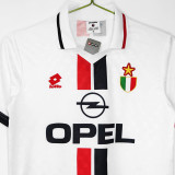 1996/97 AC Milan Away White Retro Soccer Jersey