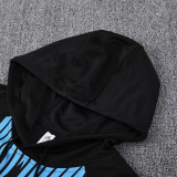 2025 Argentina Black Hoody Zipper Jacket Tracksuit