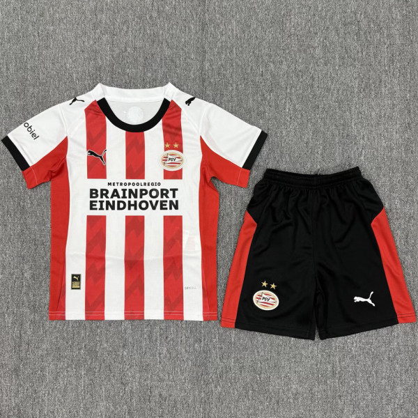 2025/26 PSV Home Kids Soccer Jersey