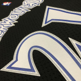 1997/98 Timberwolves GARNETT #21 Black Retro  NBA Jerseys 热压