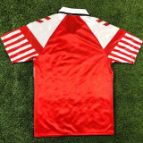 1992 Denmark Home Red Retro Soccer Jersey