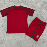 2016/17 Portugal Home Kids Retro Soccer Jersey