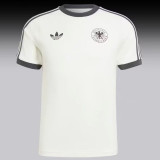 2024 Germany White Cotton Retro Style T-shirt