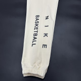 2025 Nk~ White Pure Cotton Sports Trousers Zipper style