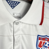 2014 U.S Home White Retro Soccer Jersey