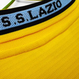 1998/1999 Lazio Yellow Retro Soccer Jersey