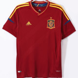 2012 Spain Home Red Retro Soccer Jersey