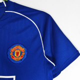 2007/08 M Utd Blue GK Retro Soccer Jersey