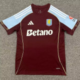 McGINN #7 Aston Villa Home Fans Soccer Jersey 2025/26 (League Font 联赛字体 ) ★★