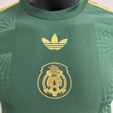 2025 Mexico Green Special Edition Player Version Soccer Jersey 胸前国微