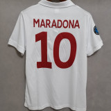 1987/1988 Napoli Away White Retro Soccer Jersey