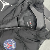 2026/27 PSG Jordan Black Cotton Vest Jacket  J3302