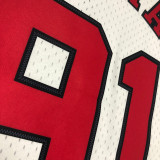 1997/98 Bulls RODMAN #91 White Retro NBA Jerseys 热压