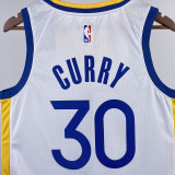 2023/24 Warriors CURRY #30 White  NBA Jerseys