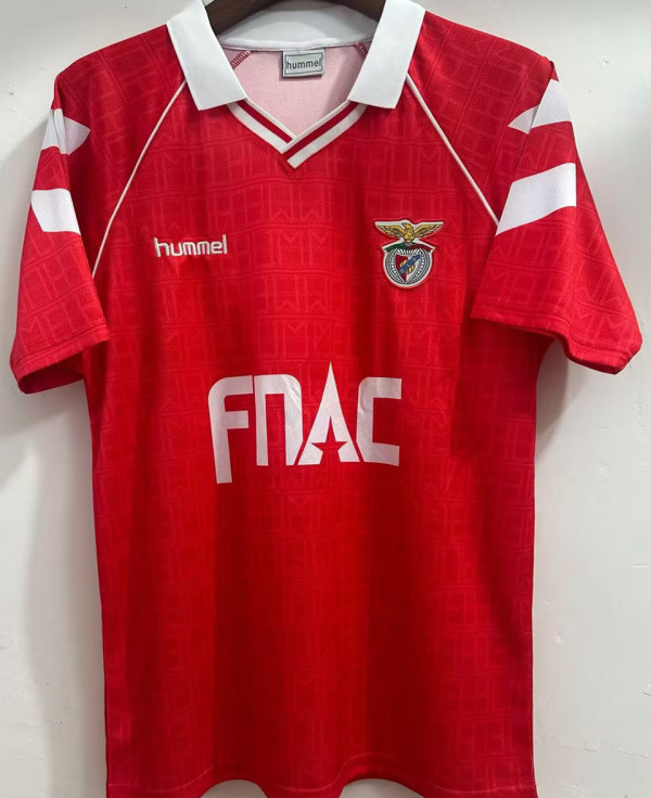 1990 Benfica Home Red Retro Soccer Jersey