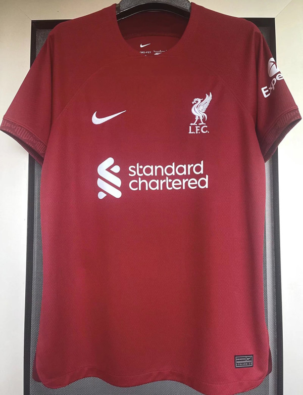 2022/23 LFC 1:1 Quality Home Red Fans Soccer Jersey